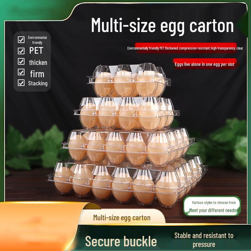 Одноразовые прозрачные пластиковые лотки для яиц Yinmei