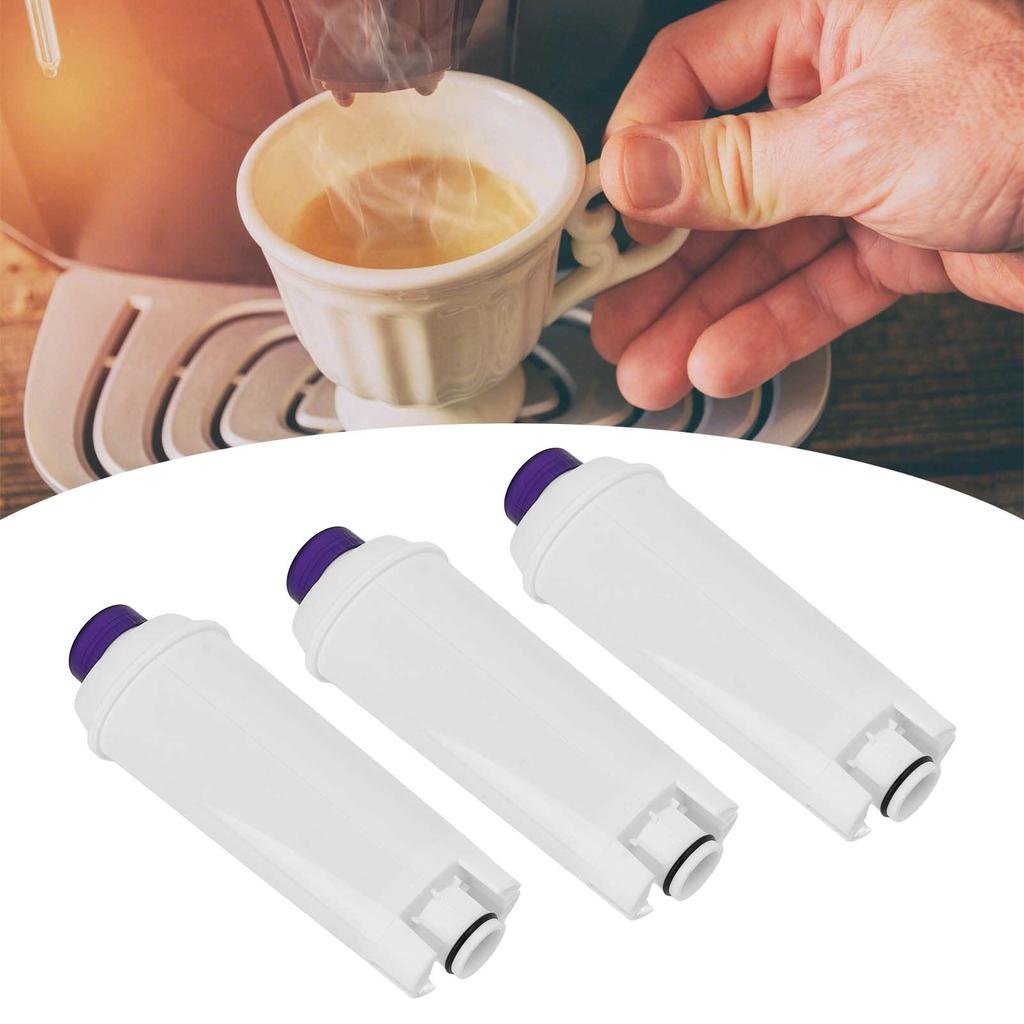 DeLonghi Coffee Machine Filter DLSC002 3pcs Coffee Machine Water Filter Replacement ABS Material Improved Performance Durability