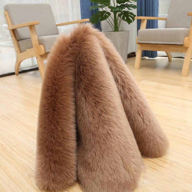 Роскошная искусственная лисья меховая подушка, искусственная шерсть, теплая подушка для сиденья автомобиля, чехол для дивана, пушистый мягкий чехол для стула из искусственной овчины, подушки для сидений