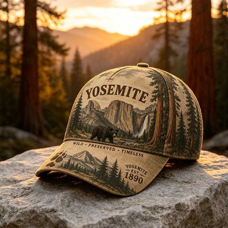 Popular old hunting theme digital D printing baseball cap men's and women's breathable outdoor cap