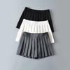 Spicy Girl Anti Revealing Half Skirt Trendy Women'S Clothing 2025 New High Waisted Pleated Short Skirt Fashionable Pleated Skirt