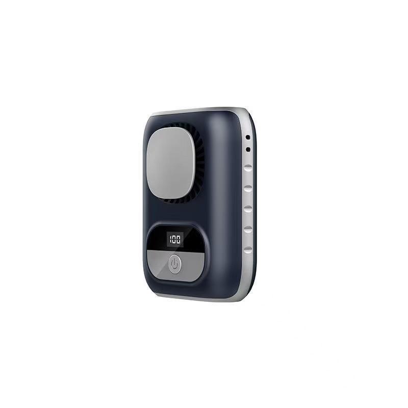 Portable Mini High-Speed Waist Fan with Digital Display for Outdoor Use