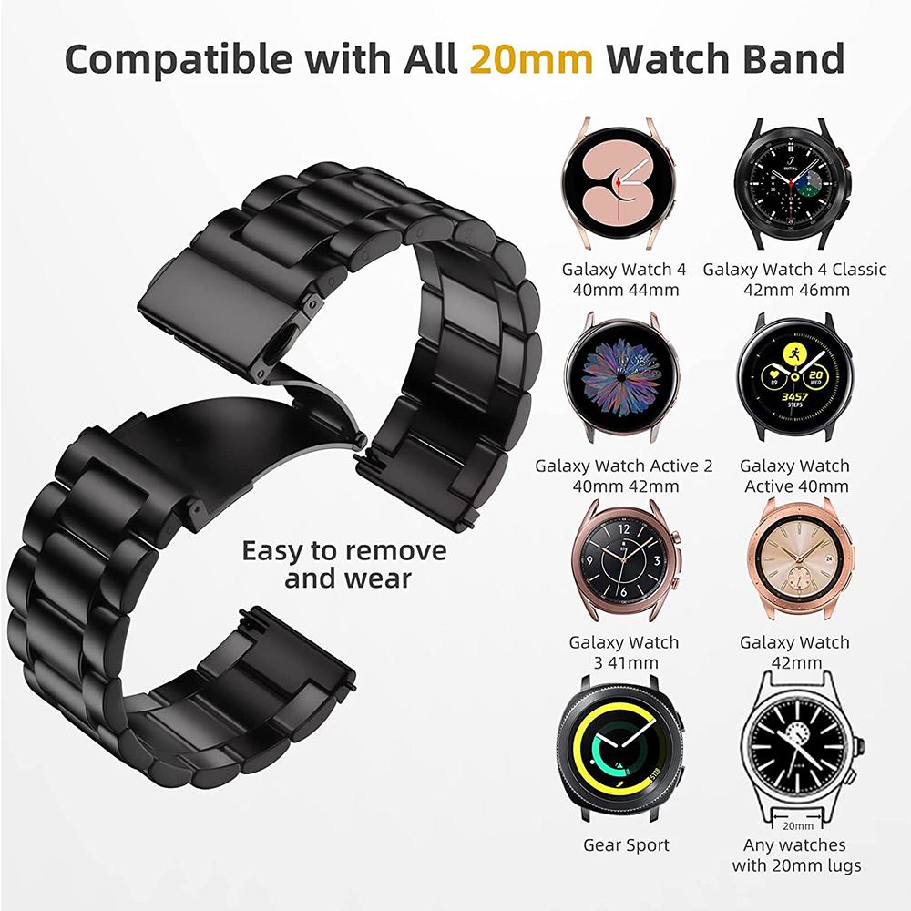 Металлический ремешок для Samsung Galaxy Watch 7/6/5/4 40мм 44мм Ремешок из нержавеющей стали Galaxy Watch 6/4 Classic 47мм 43мм 46 42мм/5pro 45мм