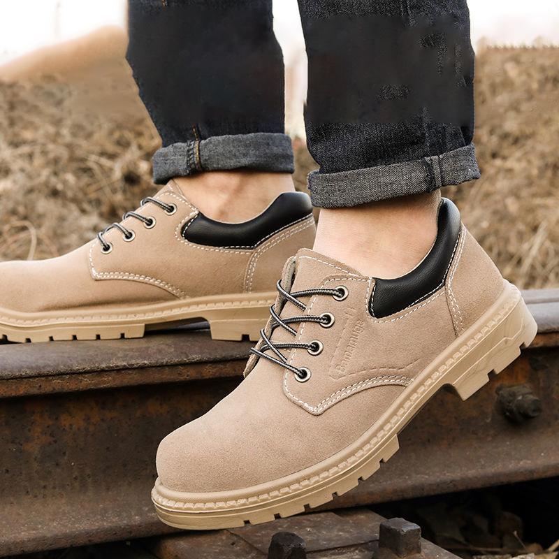 Oulylan Male Breathable Safety Boots Anti Puncture Work Sneaker Anti-slip Protective Footwear Comfort Wear Resistant Labor Shoes