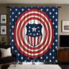 2 шт. HD День независимости Флаг Звезда Декоративная занавеска Красный Галстук цифровая печать занавеска Украшение дома стиль Украшение жизни