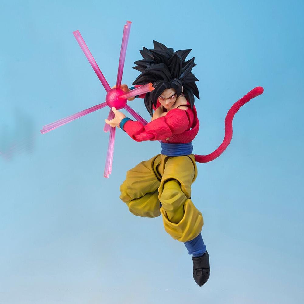 SHF Dragon Ball GT Супер Сайян 4 Сон Гоку Подвижная ПВХ Фигурка Действия Коллекционные Игрушки 16см