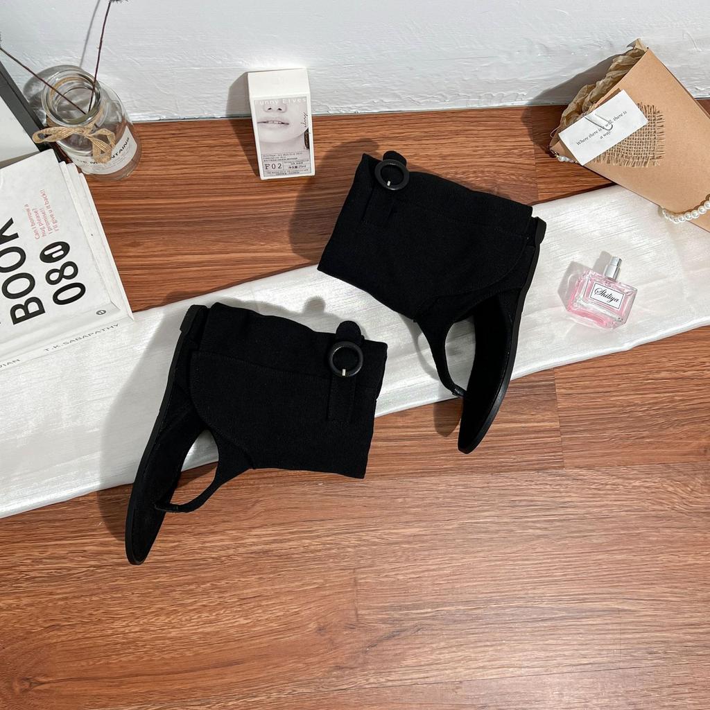 Виноградная мама лето новые шлепанцы носок крутые ботинки женские корейская версия верхняя одежда высококлассные модные короткие ботинки 2025