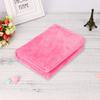 45*65CM Fashion Solid Soft Throw Kids Blanket Warm Coral Plaid Blankets Flannel