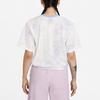 Nike Футболка с круглым вырезом и сетчатым принтом Tie-Dye, дышащая, женская, светло-фиолетовая CZ9325-569