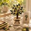 Potted Plant Craft Project Patchwork Kit, DIY Cherry Blossom 3D Set, Creative Hobby Kit for Adults Tree Hand Sewing Beginners Home Decor Handmade Gift
