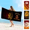 Пляжное полотенце с принтом из микрофибры с логотипом G-Galatasaray, для скалолазания, йоги, пляжа, плавания, бега, впитывающее, мягкое полотенце