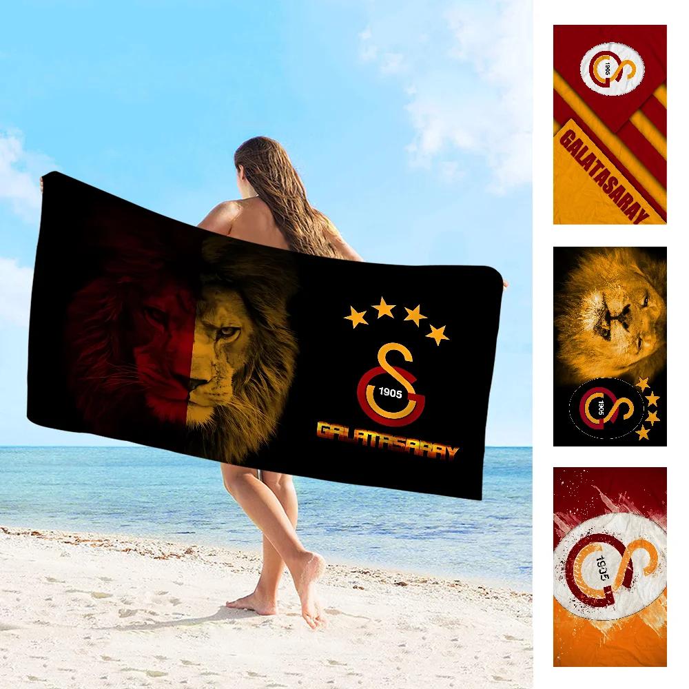 Пляжное полотенце с принтом из микрофибры с логотипом G-Galatasaray, для скалолазания, йоги, пляжа, плавания, бега, впитывающее, мягкое полотенце