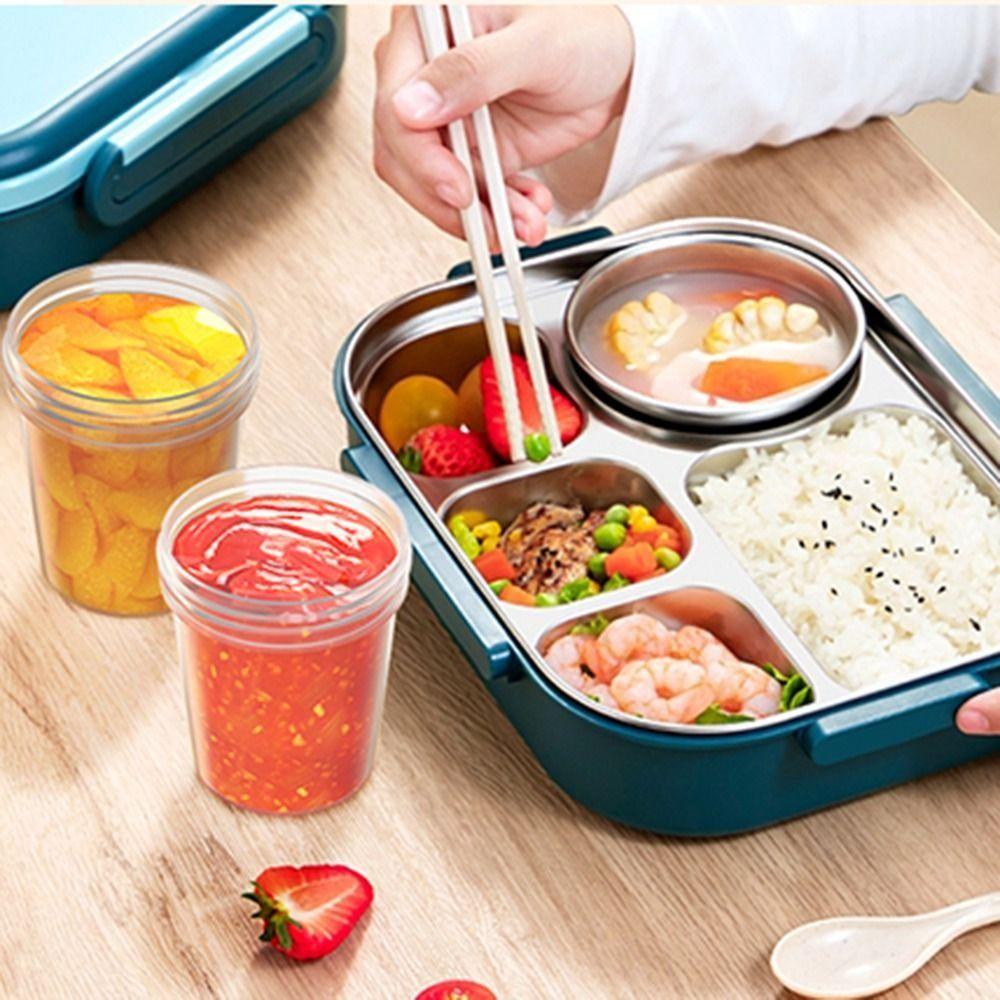 10 шт. портативные прозрачные пластиковые весы-чашки 120 мл/40 унций герметичные контейнеры для приправ туризм