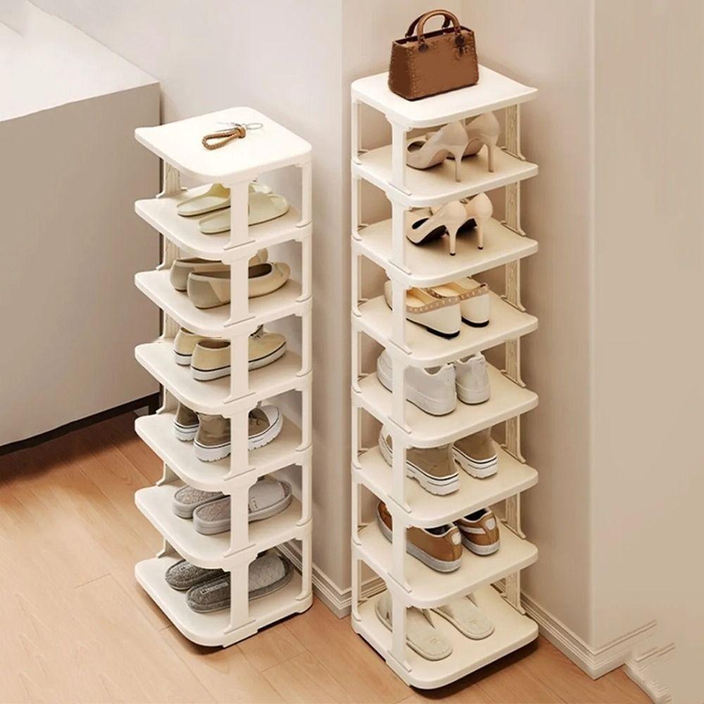 Органайзер для хранения обуви 2-8 ярусов, съемные многоярусные обувницы, простая напольная полка для обуви, для дома