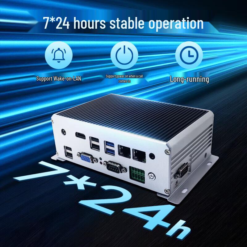 Мини-ПК INCEER без вентилятора, промышленный, с 2 портами LAN и 6 COM-портами (Китайская версия)