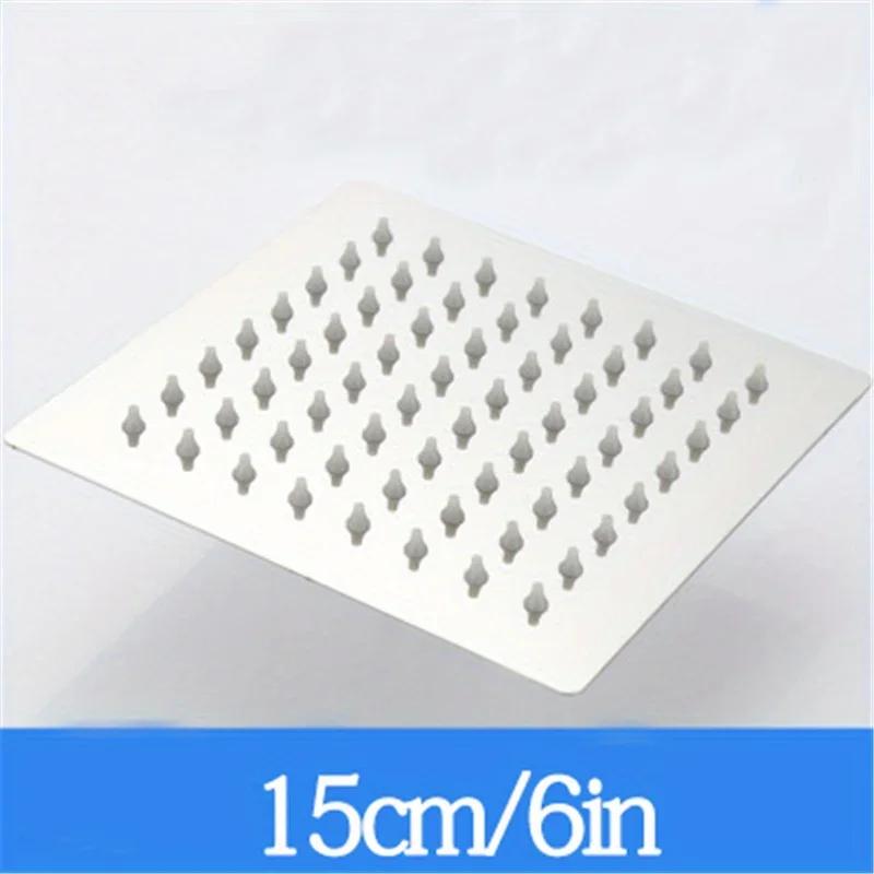 Душевая лейка Ультратонкая Под давлением Водопадный Дождевой душ Аксессуары для ванной комнаты Нержавеющая сталь Верхний распылитель