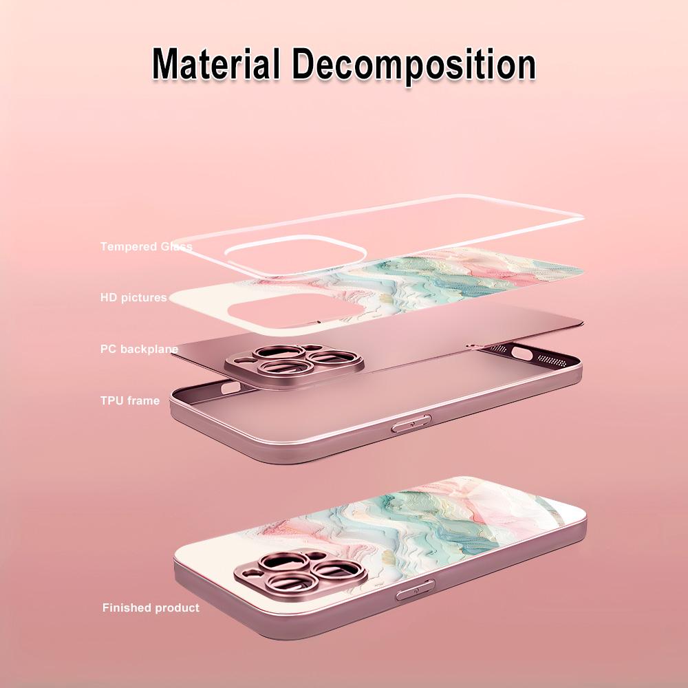 Мраморный Стеклянный Чехол Для Samsung A16 A26 A33 A34 A35 A36 A53 A54 A55 5G A56 A25 A17 S26 S25 Ultra S24 S23 S22 Plus S21 S20 FE Обложка