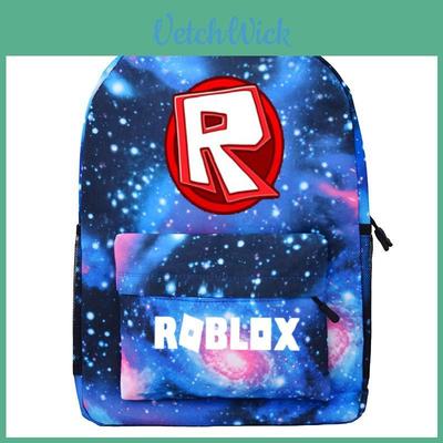 Рюкзак школьный с узором Roblox, звездным фоном и большой вместимостью для студентов