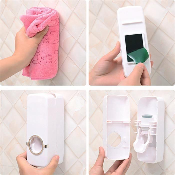 Distributeur automatique dentifrice support de 5 brosse de dents salle de bain