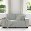 VidaXL 2-seater Sofa Light Grey 120 Cm Velvet, Sofa, Two-seater Sofa, 2-seater Sofa In Velvet, Layer, Sofa 4105010