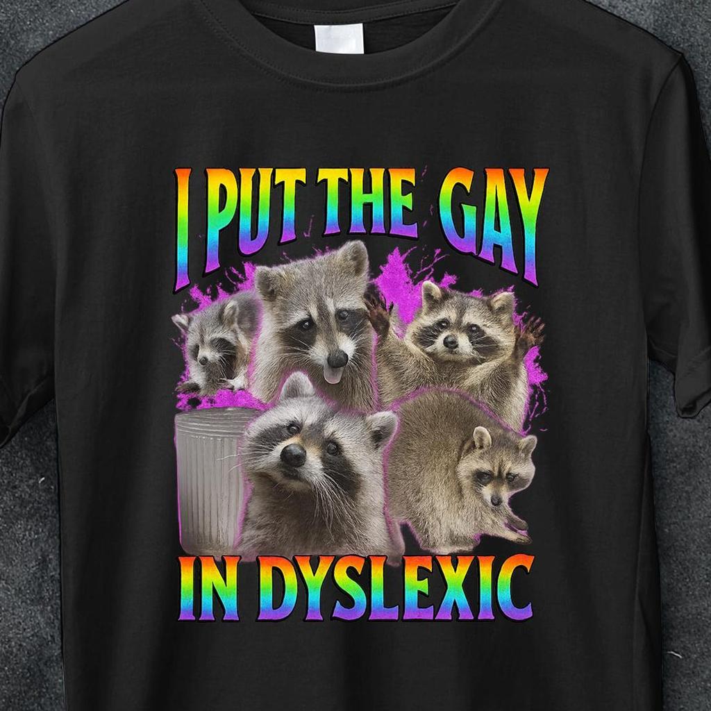 I Put The Gay In Dyslexic Funny Offensive Meme Bootleg Graphic shirt, Gen z Gifts, Unhinged Shirt, Cursed shirt, Oddly Specific shirt, gifts