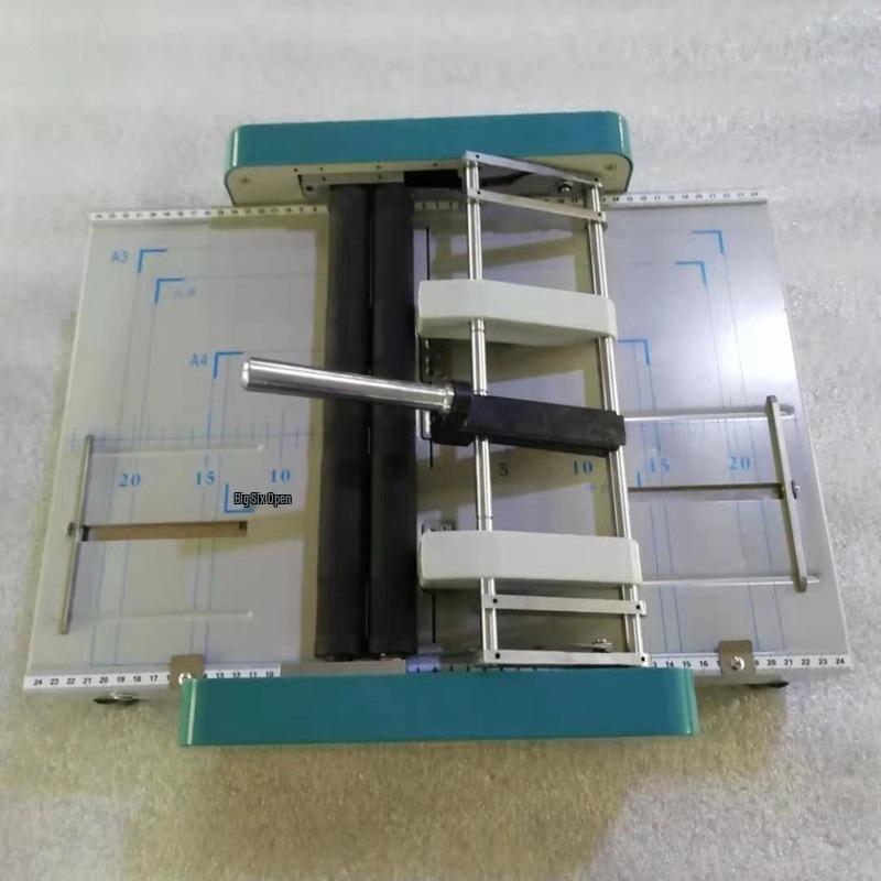 Машина для фальцовки брошюр Cai Guan A3 с прошивкой скобой: Электрический степлер и фальцовщик комбо
