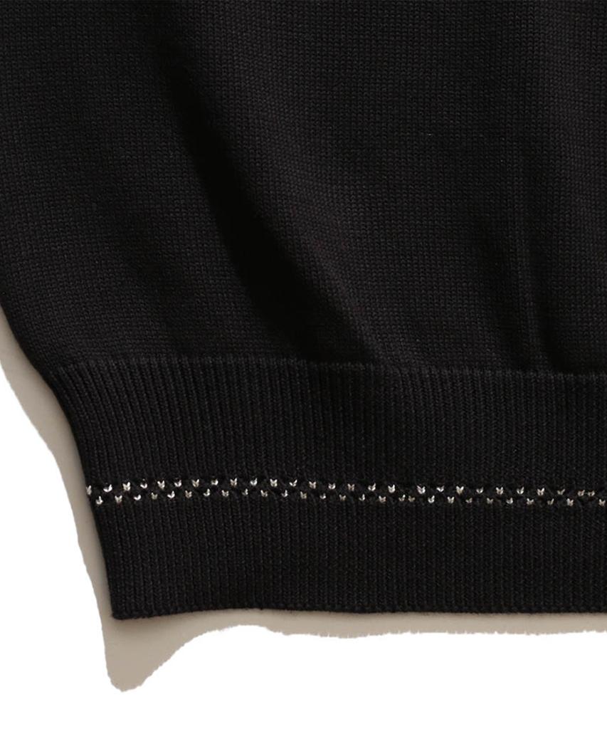 Deoneodijeu Край Короткий рукав Вязаный - Черный / Nstskt01Black