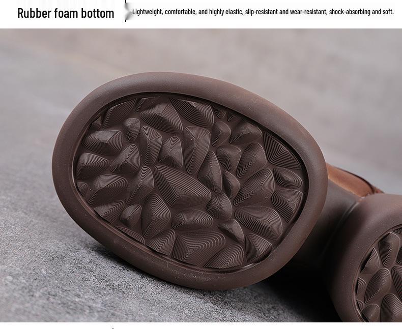 Женские ботинки Мартин из натуральной кожи на молнии на ретро платформе