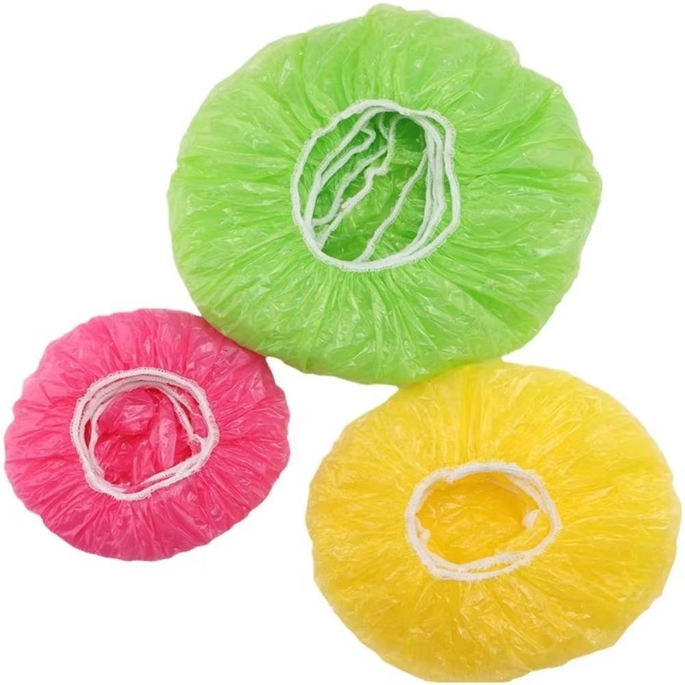 60Pcs Clear Food Storage Covers Disposable Wrap Bowl Covers Durable Dish Plate Covers Household