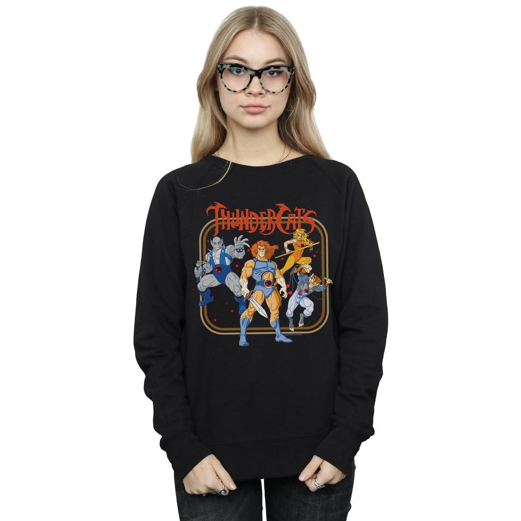 Thundercats Womens/Ladies Group Frame Sweatshirt