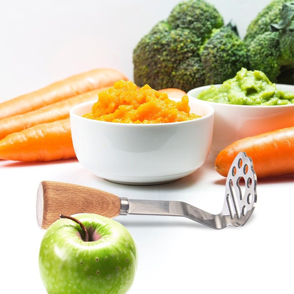 Steel potato, vegetable, fruit masher 5.5x14.5 cm