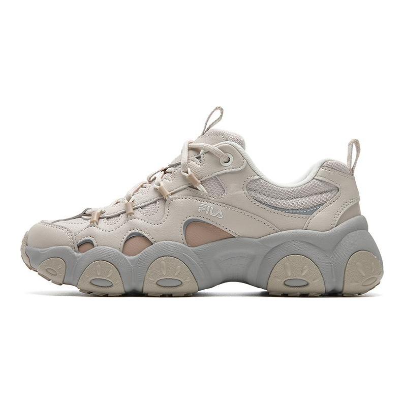 Fila FLUID 7 Амортизация Устойчивость к истиранию Легкие Увеличивающие рост Низкие Массивные кроссовки Женские Розовый Коричневый F12W612103FPR