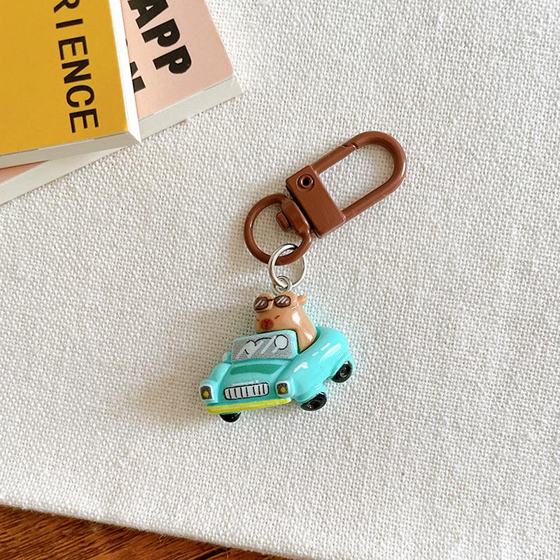 1 шт. мультяшный капибала брелок креативный капибара телефон кулон наушники чехол подвески сумка декор автомобильный брелок аксессуары