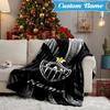 Custom Name Atletico Football Emblem Blanket Lightweight Ideal Bedding Blanket Perfect for Travel, Camping, Living Rooms, Sofas, Christmas gift