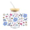 UV DTF Transfer Crystal Stickers: Summer Floral & Fruit Designs for DIY Glass Decor, Waterproof & Heat Resistant