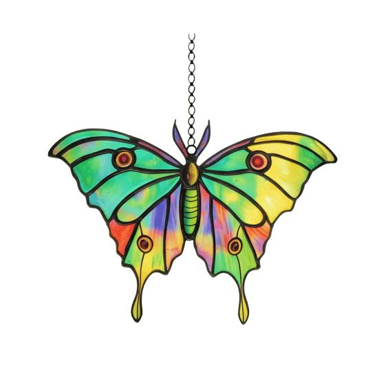 Yousheng Suncatcher Acrylic Stained Glass Effect Butterfly/Dragonfly/Fairy Ornament Window Hanging Decor Holiday Gift for Women Mom Grandma