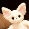 Кавайная белая плюшевая игрушка кошки породы Девон-рекс, мягкая набивная игрушка, игрушка для сна, мягкие мультяшные игрушки для объятий, декор для дома, подарок на день рождения для детей