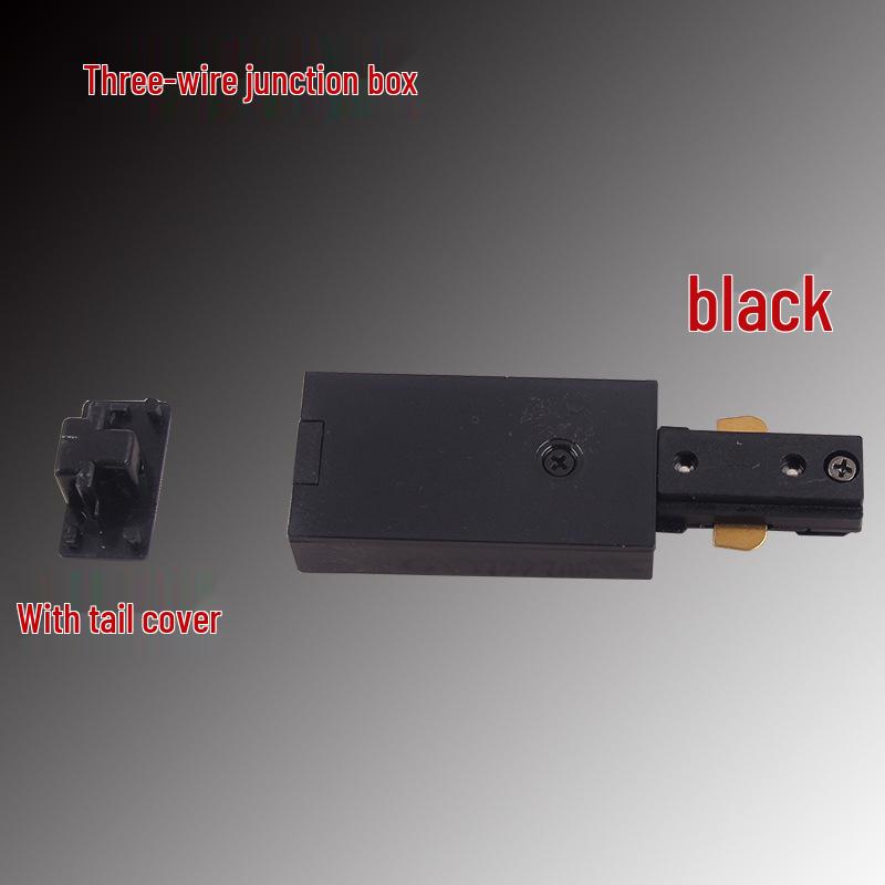 Track Power Junction Box - Dual/Triple Wire Connector for Square Track Lighting