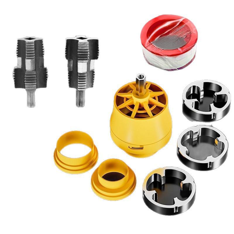 Electric Water Pipe Threader Set: 10PC Die & Tap for Pipe Repair
