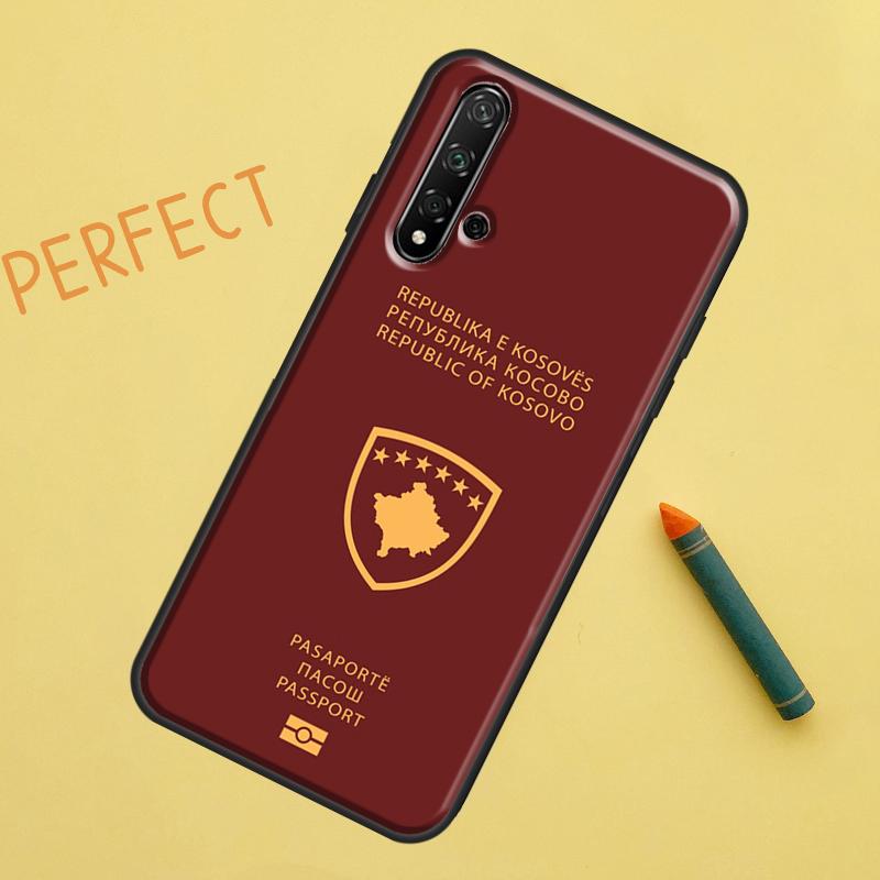 Чехол для Huawei Nova 12s 11i 7i 8i 12i Y73 Y70 Y90 Y60 Y72 Y61 Y91 9 10 SE P40 Lite P30 Pro с флагом паспорта Косово