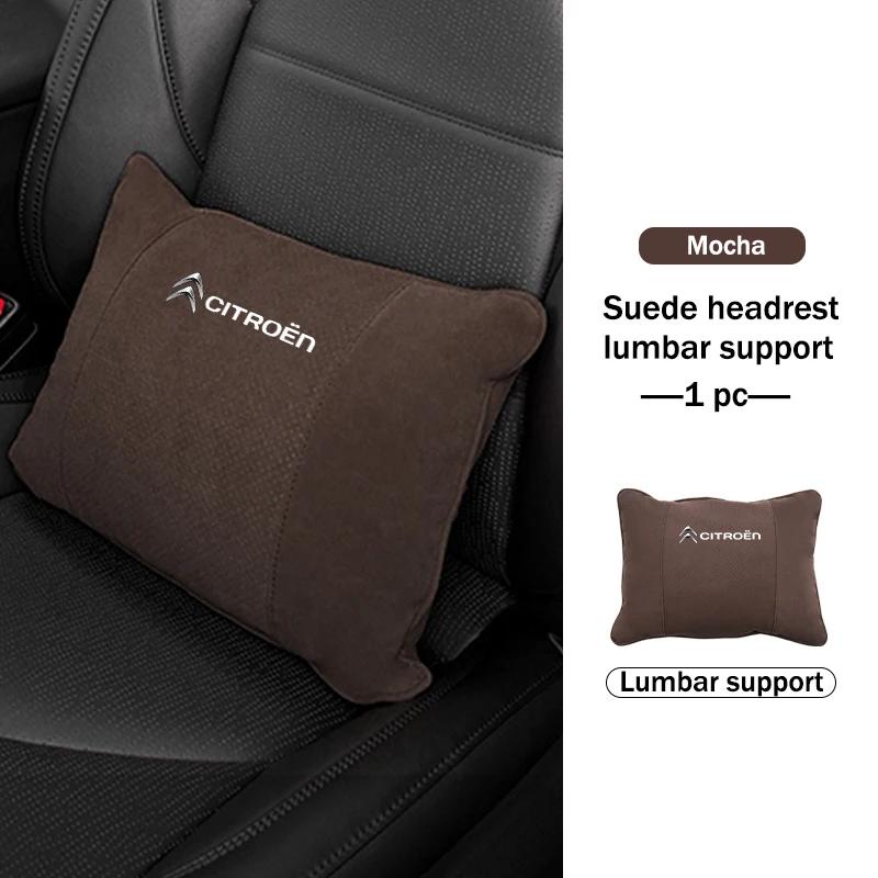 POOR1 Car Neck Pillow Lumbar Support Headrest Waist Lumbar Cushion For Citroen C4 C3 C5 C1 C2 C6 C4L DS3 DS4 Berlingo Picasso Jumper