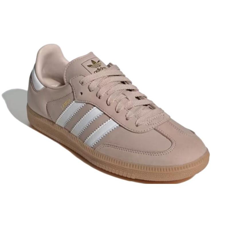 adidas Samba OG Wonder Taupe женские кроссовки Tan обувь-белое золото-металлик IE6523