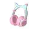 Беспроводная Bluetooth игровая гарнитура с кошачьими ушками и шумоподавлением для ноутбуков и мобильных устройств