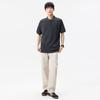 [Thin and Lightweight] Minimally designed men's short sleeved polo shirt with loose and soft drape