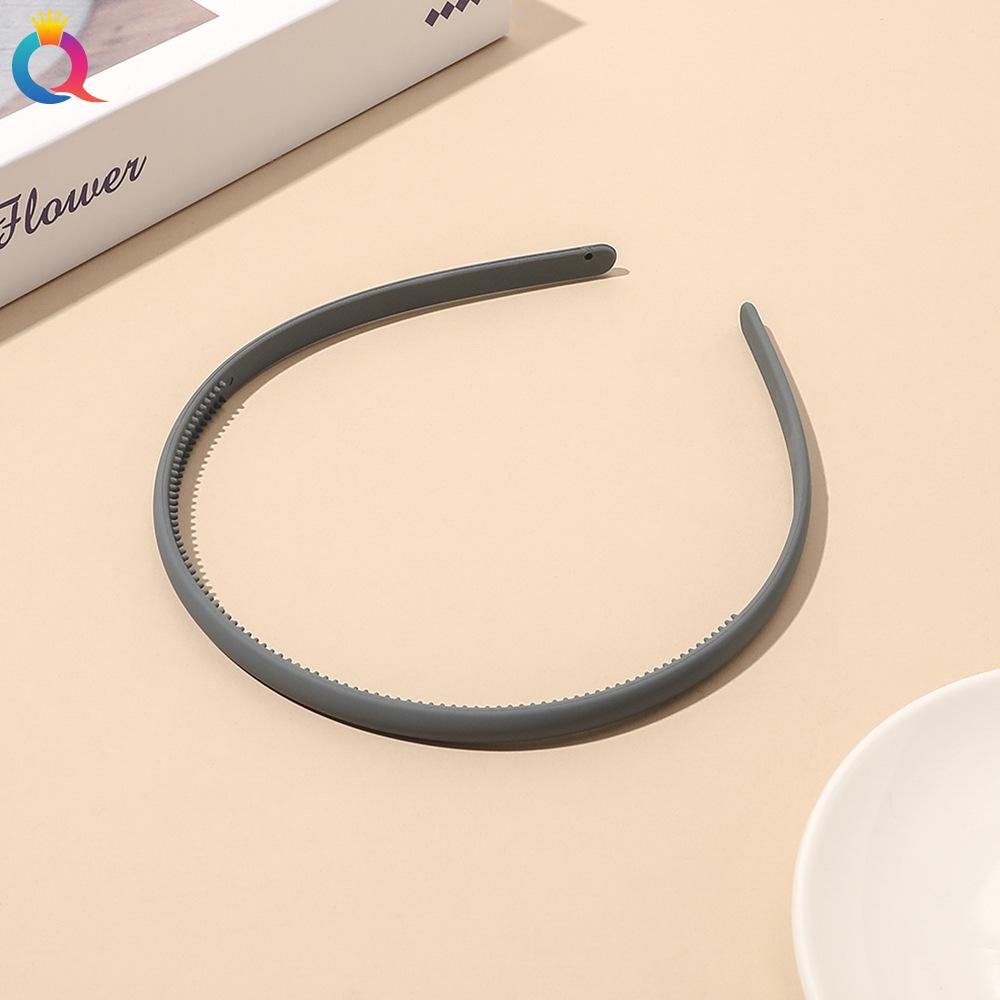 Нескользящая зубчатая повязка на голову с нажимом на волосы, челка, сломанная повязка на голову, простая черная коричневая повязка на голову для женщин