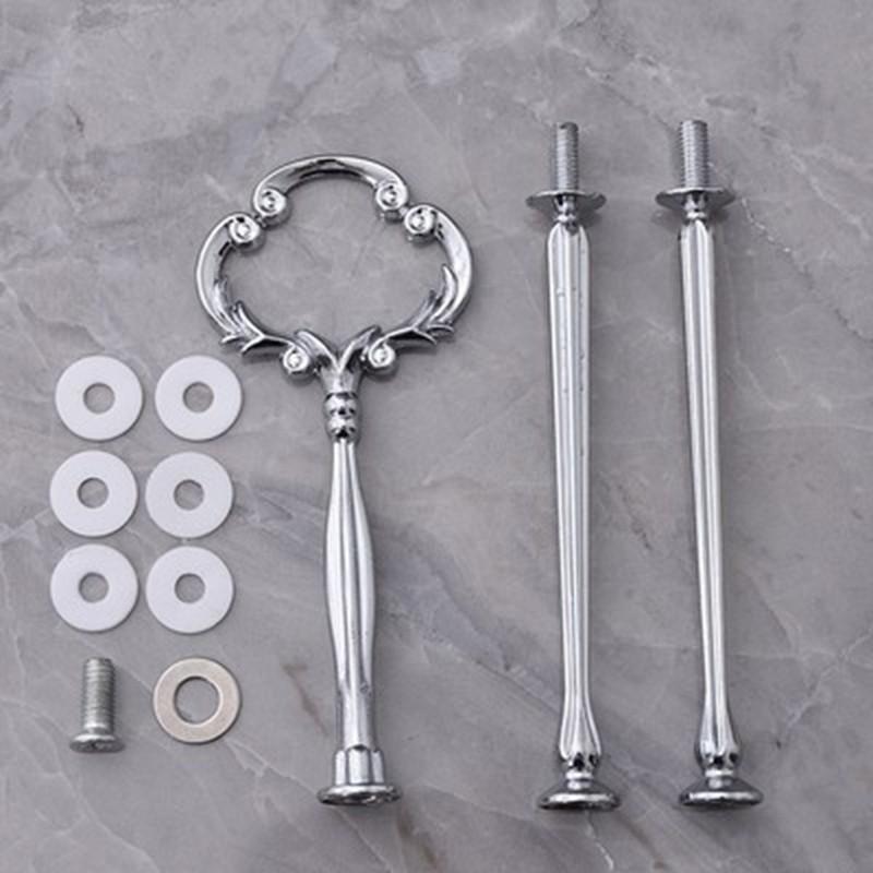 Универсальная подставка-держатель для фруктов, торта, типа "подсолнух", золото/серебро