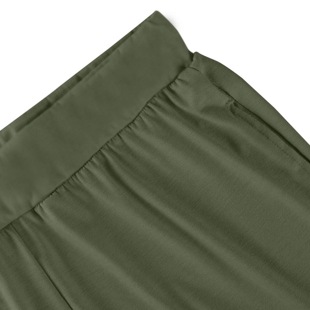 Женские повседневные брюки с эластичной резинкой на талии, удобные прямые свободные однотонные брюки для йоги