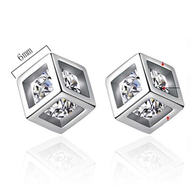 Женские корейские модные элегантные антиаллергенные 925 посеребренные мини-серьги-гвоздики для ушей, женские украшения для ушей, подарки