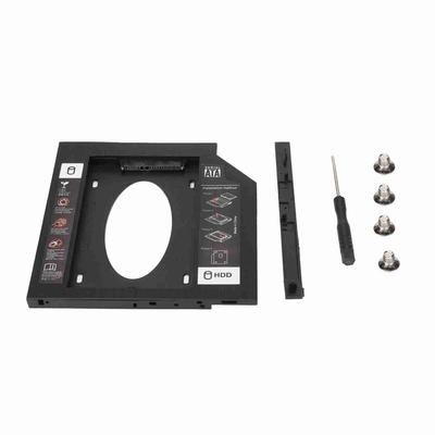 HDD Caddy Bay General 9,5 мм 2,5 дюйма SATA на SATA 2-й жесткий диск SSD крышка лотка для жесткого диска для ноутбука CD DVD