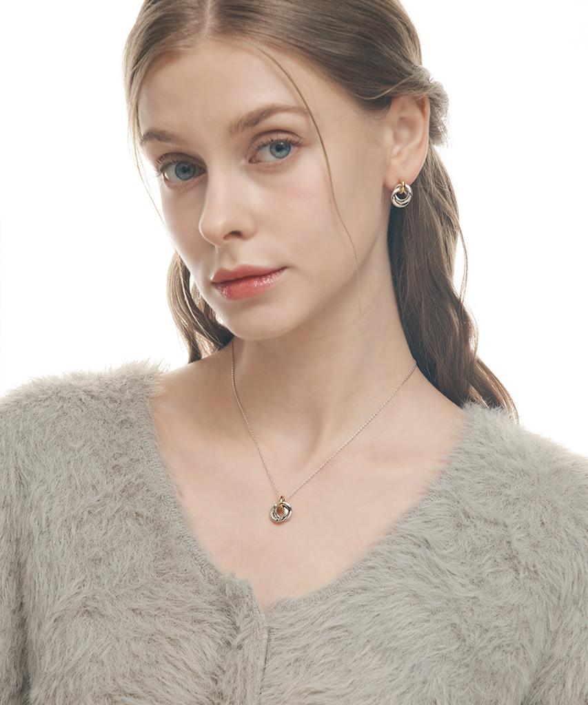 Ellejewelry 14K Gf Простые серьги-соломинки Elgpee351